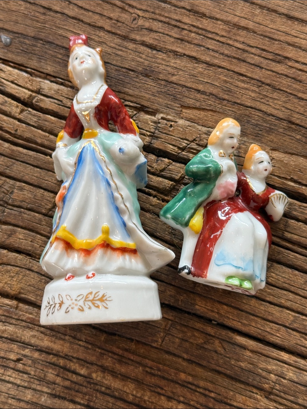 Sweet Porcelain Figurine Set Occupied Japan